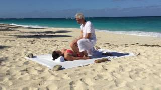 Thai Yoga Massage on the Beach [upl. by Nadabb]