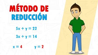 RESOLVER SISTEMAS DE ECUACIONES MÉTODO DE REDUCCIÓN O SUMA Y RESTA Super fácil  Para principiantes [upl. by Orian]