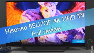 HISENSE  55 inch 4k QLED TV UNBOXING and honest reviews [upl. by Olgnaed]