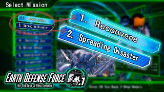 EARTH DEFENCE FORCE 4  MISSION 1 Y 2 1 2 edf4 edf41 edf edf6 [upl. by Tarrant892]