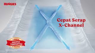 Huggies Dry Pants  Lampin Serapan Terpantas dengan XChannel 6s [upl. by Kirat]