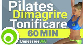 Pilates Allenamento Completo di 60 Minuti per Dimagrire e Tonificare Lezioni in italiano [upl. by Lapides107]