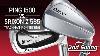 PING i500 vs Srixon Z 585 Trackman Iron Testing [upl. by Eisiam]