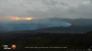 Iceland Volcano Lava Flows North And South  13 6 24 [upl. by Ormsby]