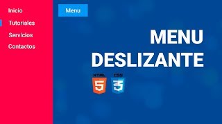 Como hacer SLIDE MENÚ RESPONSIVE 😍 con puro CSS  MagtimusPro [upl. by Mickelson]