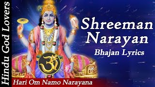 quotHari Om Namo Narayanaquot quotShreeman Narayan Narayan Hari Hariquot quotNarayana Full Songquot quot Bhajan Lyricsquot [upl. by Sahcnip]