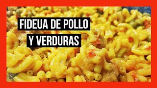 FIDEUA de pollo y verduras con THERMOMIX  🤤🤤🤤 [upl. by Annaliese971]