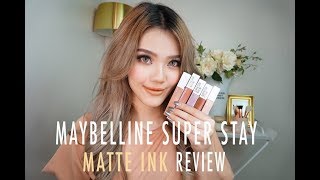 MAYBELLINE SUPER STAY MATTE INK REVIEW BAHASA INDONESIA [upl. by Levana941]