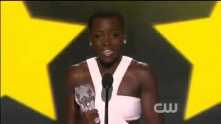 Lupita Nyongo WINS Critics Choice Awards 2014 Lupita Nyongo Acceptance Speech [upl. by Winther866]