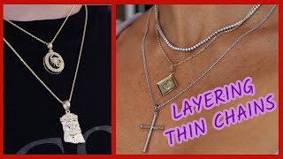 THIN chain layering 1MM12MM Franco vs Jacoje Link review [upl. by Yendyc]