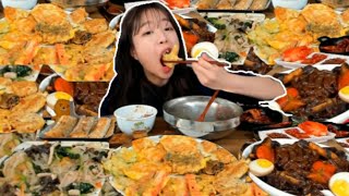 Celebrating Tzuyangs Birthday in a Traditional way Korean Birthday Meal Tzuyang쯔양 Mukbang Show [upl. by Norvall458]