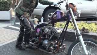 1982 Shovelhead Kick Start [upl. by Eimoan914]