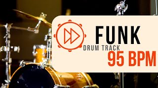 95 BPM  Funk Rock Drum Beat  Backing Track 35 [upl. by Olds640]