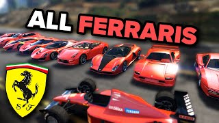 ALL Ferraris in GTA 5 in 2 Minutes [upl. by Sakiv30]