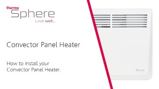 Electric Convector Panel Heater Installation [upl. by Nibbs]