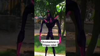 Chromastone vs Vilgax robotBen 10 Chromastone transformation in real life ben10version [upl. by Noiro]