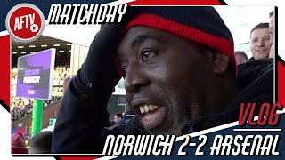 Norwich 22 Arsenal  VAR Finally On Our Side  Match Day VLOG [upl. by Holzman]