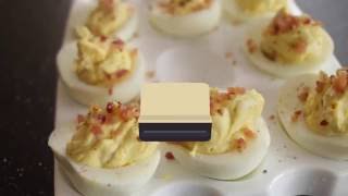 Bacon  Blue Cheese Deviled Eggs [upl. by Saidee226]