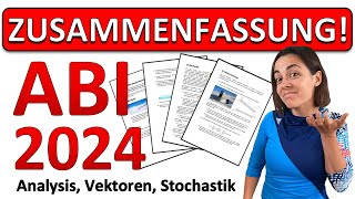 🚀🚀🚀 KOMPLETTE ZUSAMMENFASSUNG MATHE ABI 2024  Analysis Stochastik Vektoren [upl. by Aihtenak33]