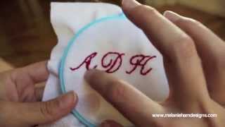 How to hand embroider a monogram [upl. by Alliscirp]