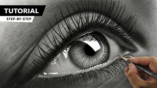 How to Draw Hyper Realistic Eye  Tutorial for BEGINNERS [upl. by Daphne]