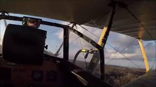 Cockpit view from an Airdrome Aeroplanes Sopwith Pup [upl. by Files]