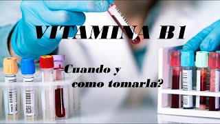 LA VITAMINA B1 O TIAMINA PARA QUE SIRVE VITAMINA B1 PARA COMBATIR LA DESNUTRICIÓN [upl. by Gingras467]