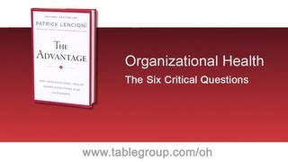 quotSix Critical Questionsquot by Patrick Lencioni [upl. by Kimball483]