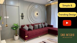 Simple amp Trending Design  2BHK Home Interior Design  Interior Design Ideas  Pune  Moshi [upl. by Allicerp]