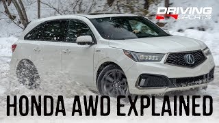 Acura SHAWD and Honda iVTM4 Advanced AWD systems Explained drivingsportstv [upl. by Merla46]