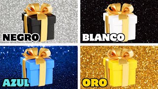 Elige UN Regalo de 4 🎁💙👑🤍🖤 ¡Desafío de 4 Cajas de Regalo  Choose Your Gift [upl. by Tatianas]