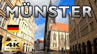 【4K】 Münster 🇩🇪 Germany  City Centre Walking Tour [upl. by Sihonn]