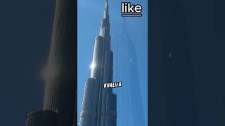 Tallest Buildings in The World 😱 facts informationshorts trending burjkhalifa [upl. by Hsenid76]