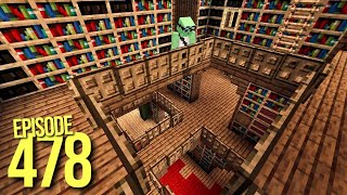 The Coolest Library EVER  Lets Play Minecraft 478 [upl. by Walcoff186]