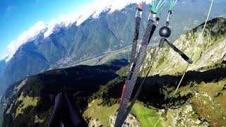 parapente en maurienne  dans le thermique 160917 [upl. by Nednil]