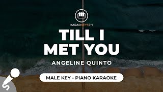 Till I Met You  Angeline Quinto Male Key  Piano Karaoke [upl. by Ozner79]