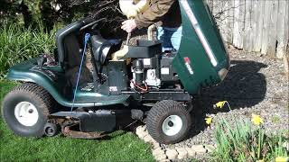 CRAFTSMAN LT1000 RIDING LAWNMOWER FIX  Wont START or RUN been SITTING in BARN too long [upl. by Reidid]