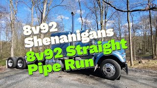 8v92 Straight Pipe Run [upl. by Tomi746]