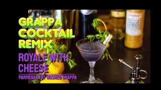 Grappa Cocktail Remix  Royale with Cheese  Parmesan Washed Cocktail Experiment [upl. by Avilys]