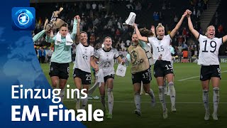 Fußball Deutsches FrauenNationalteam zieht ins EMFinale ein [upl. by Streeter]