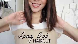 Long Bob Haircut Tutorial How to Cut Your Own Hair  LynSire [upl. by Ametaf]