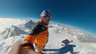 Andrzej Bargiel corona el Gasherbrum II y luego desciende con esquís [upl. by Mylor]