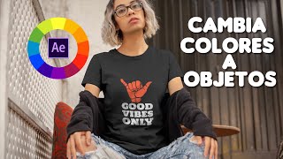 Cambia el Color a Objetos en videos After Effects Tutorial [upl. by Melinde]