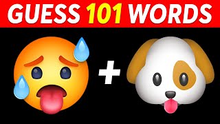 Guess the WORD by EMOJI  101 Words  Guess The Emoji [upl. by Haleelahk429]