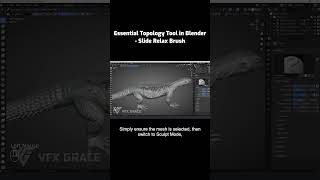 Essential Topology Tool in Blender Slide Relax Brush Blender Tutorials [upl. by Yrnehnhoj]