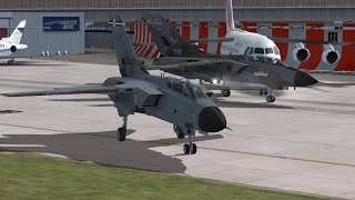 QRA Flight RAF Coningsby for London intercept  Just Flight Tornado GR1  FSX [upl. by Swanson]