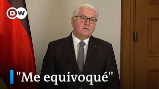 quotNo pensé que Putin arruinaría a Rusia con su delirio imperialistaquot afirma el presidente alemán [upl. by Elfrieda]