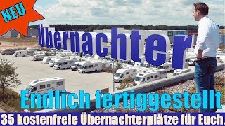 Kostenloser Übernachterparkplatz für Wohnmobile fertiggestellt Stellplatz bei München [upl. by Prue]