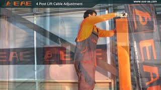 4 Post Lift Cable Adjustment [upl. by Winser107]