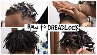 How to Dread Hair  Short Dreadlocks  Cindy Sandjo [upl. by Attelrak]